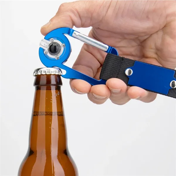 Clip & Sip Carabiner Bottle Opener Key Light - Clip & Sip Carabiner Bottle Opener Key Light - Image 3 of 6