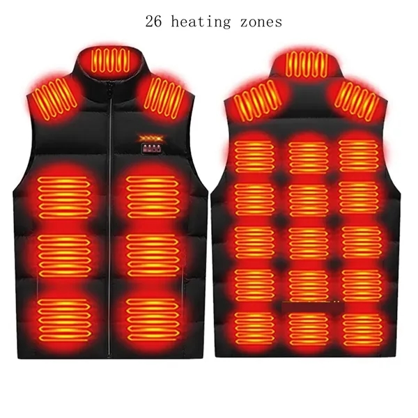 Unisex Heated Vest Jacket Coat 26 Heating Zones - Unisex Heated Vest Jacket Coat 26 Heating Zones - Image 1 of 3
