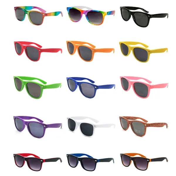 Solid Color Classic Sunglasses - Solid Color Classic Sunglasses - Image 0 of 15