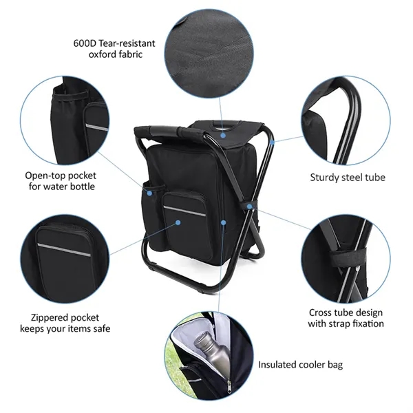 3 in 1 Folding Chair Cooler Backpack - 3 in 1 Folding Chair Cooler Backpack - Image 1 of 4