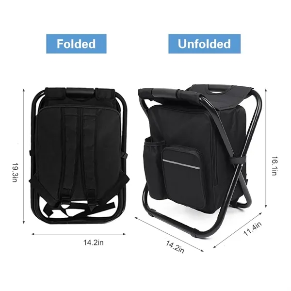 3 in 1 Folding Chair Cooler Backpack - 3 in 1 Folding Chair Cooler Backpack - Image 2 of 4