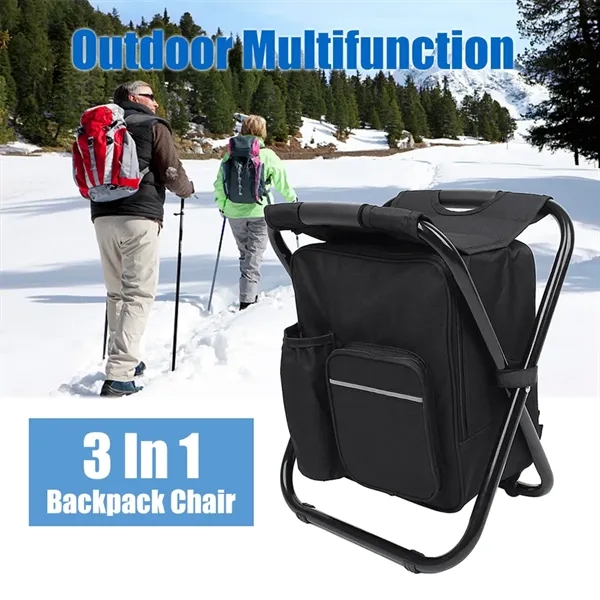 3 in 1 Folding Chair Cooler Backpack - 3 in 1 Folding Chair Cooler Backpack - Image 3 of 4