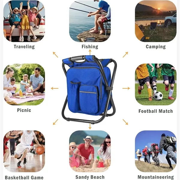3 in 1 Folding Chair Cooler Backpack - 3 in 1 Folding Chair Cooler Backpack - Image 4 of 4
