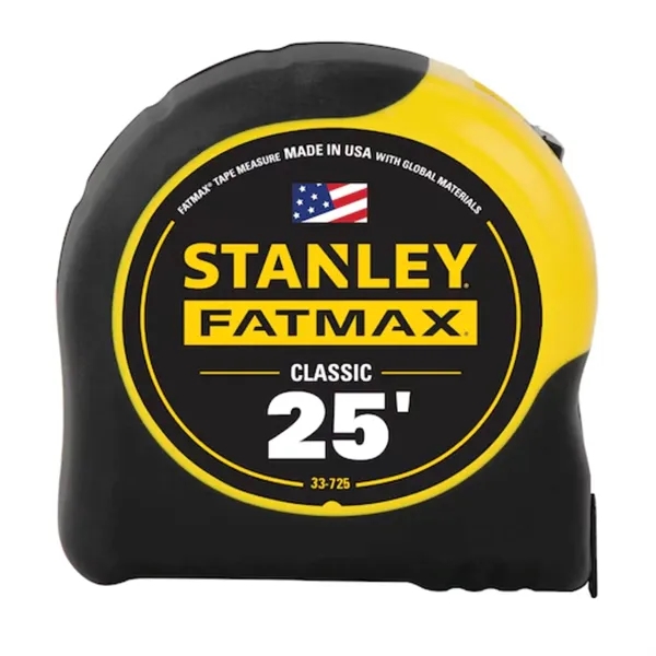 25 ft. Stanley Tools® USA-Made FatMax® Classic Tape Measure - 25 ft. Stanley Tools® USA-Made FatMax® Classic Tape Measure - Image 1 of 3