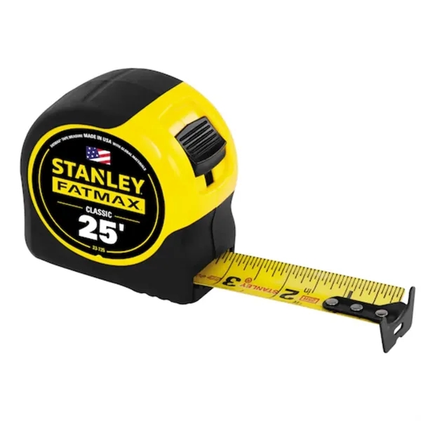 25 ft. Stanley Tools® USA-Made FatMax® Classic Tape Measure - 25 ft. Stanley Tools® USA-Made FatMax® Classic Tape Measure - Image 2 of 3