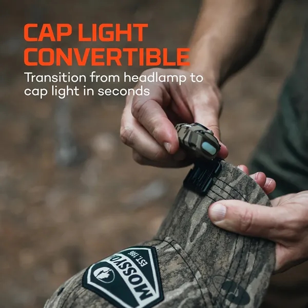 NEBO® MYCRO 450 RECHARGEABLE HEADLAMP MOSSY OAK CAMOUFLAGE - NEBO® MYCRO 450 RECHARGEABLE HEADLAMP MOSSY OAK CAMOUFLAGE - Image 3 of 6