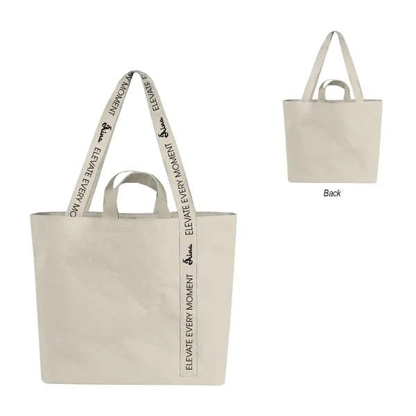 Recycled Mono-Strap Canvas Tote Bag - Recycled Mono-Strap Canvas Tote Bag - Image 2 of 2