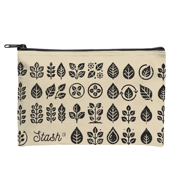 Recycled Canvas Zippered Pouch - Recycled Canvas Zippered Pouch - Image 3 of 6