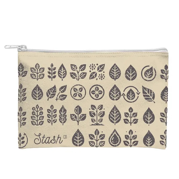 Recycled Canvas Zippered Pouch - Recycled Canvas Zippered Pouch - Image 5 of 6
