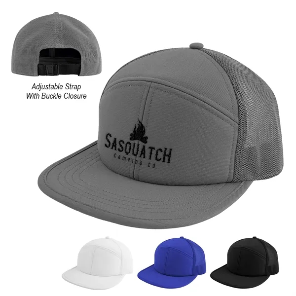 7-Panel Performance Trucker Cap - 7-Panel Performance Trucker Cap - Image 1 of 5