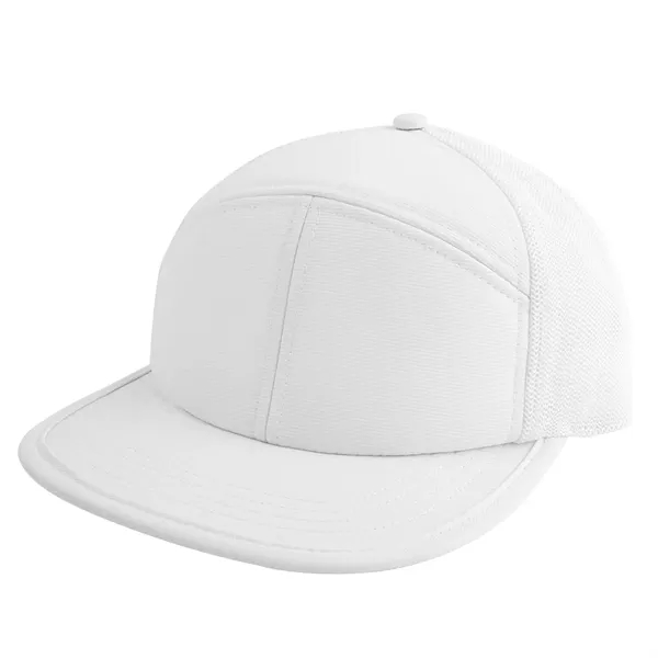 7-Panel Performance Trucker Cap - 7-Panel Performance Trucker Cap - Image 4 of 5