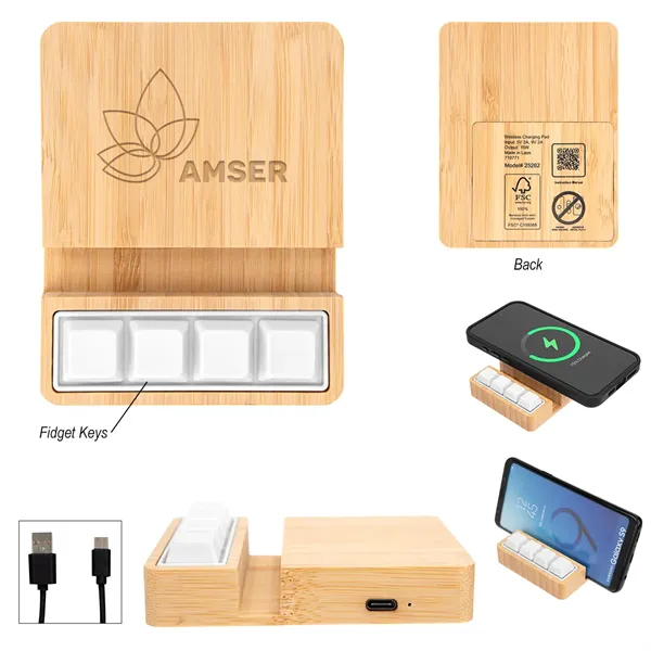 Stress Relief Wireless Charging Phone Stand - Stress Relief Wireless Charging Phone Stand - Image 0 of 2