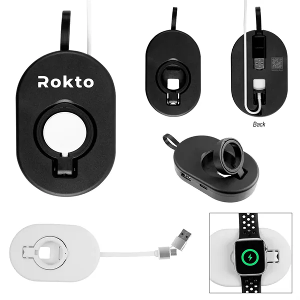 Charging Hub With Wireless Watch Dock - Charging Hub With Wireless Watch Dock - Image 0 of 4