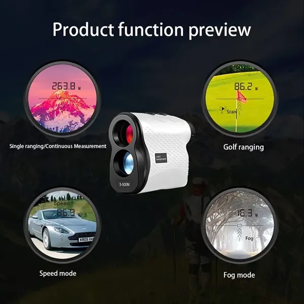Golf Laser Rangefinder 550 Yards Telescope 6X Magnification - Golf Laser Rangefinder 550 Yards Telescope 6X Magnification - Image 2 of 5