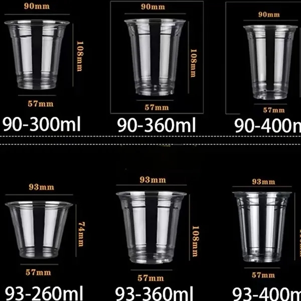 Stock Clear Cold Drink Cup Customizable Size For Coffee - Stock Clear Cold Drink Cup Customizable Size For Coffee - Image 7 of 8