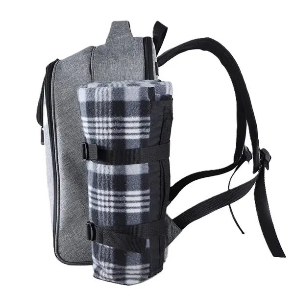 Picnic Backpack  With Blanket - Picnic Backpack  With Blanket - Image 2 of 2