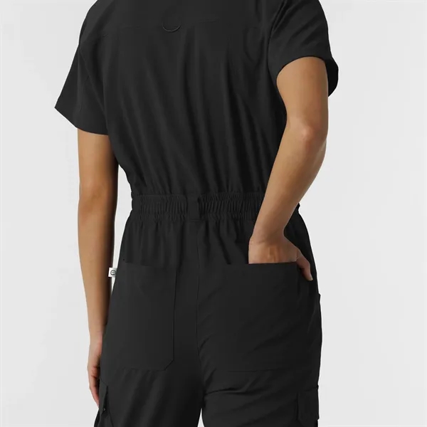 WRN RENEW Women's Cargo Jogger Scrub Jumpsuit - WRN RENEW Women's Cargo Jogger Scrub Jumpsuit - Image 6 of 11