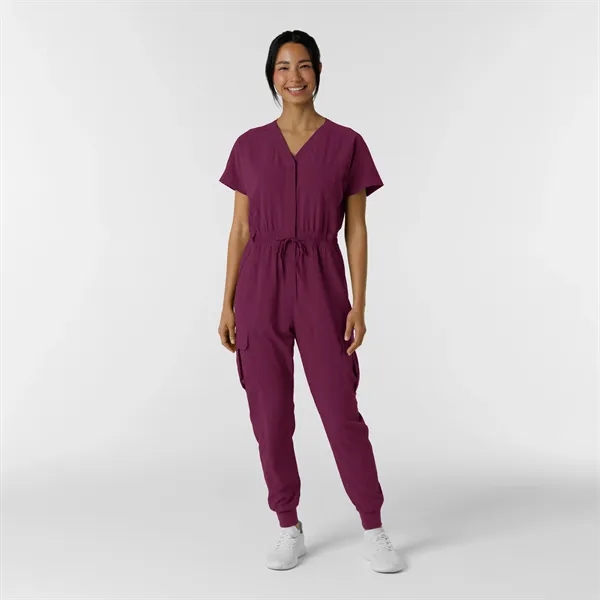 WRN RENEW Women's Cargo Jogger Scrub Jumpsuit - WRN RENEW Women's Cargo Jogger Scrub Jumpsuit - Image 11 of 11