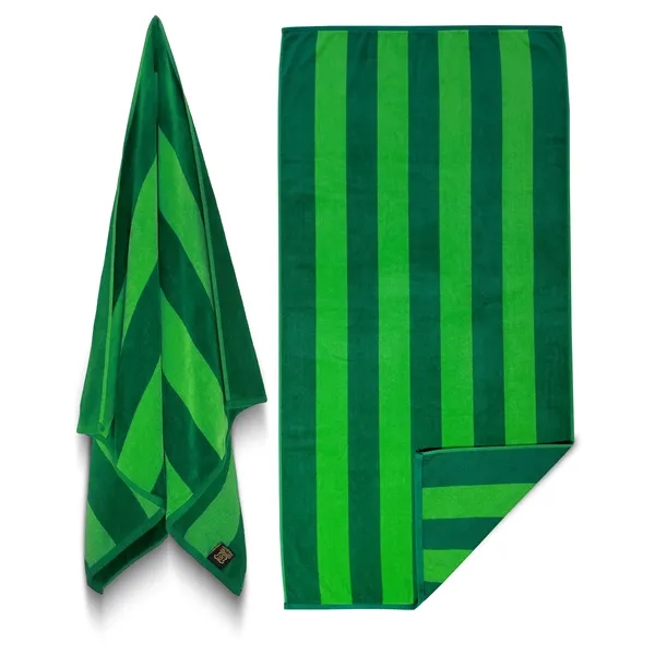30x60 Beach Towels Cotton Velour Two Tone Cabana Stripe - 30x60 Beach Towels Cotton Velour Two Tone Cabana Stripe - Image 6 of 9