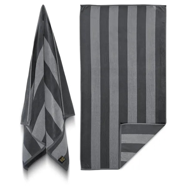 30x60 Beach Towels Cotton Velour Two Tone Cabana Stripe - 30x60 Beach Towels Cotton Velour Two Tone Cabana Stripe - Image 4 of 9