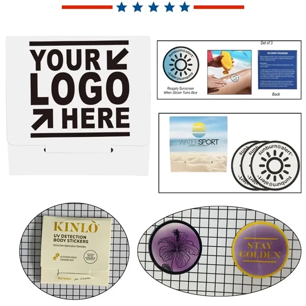 1 Count/Bag Sunburn Alert Sticker - 1 Count/Bag Sunburn Alert Sticker - Image 0 of 4