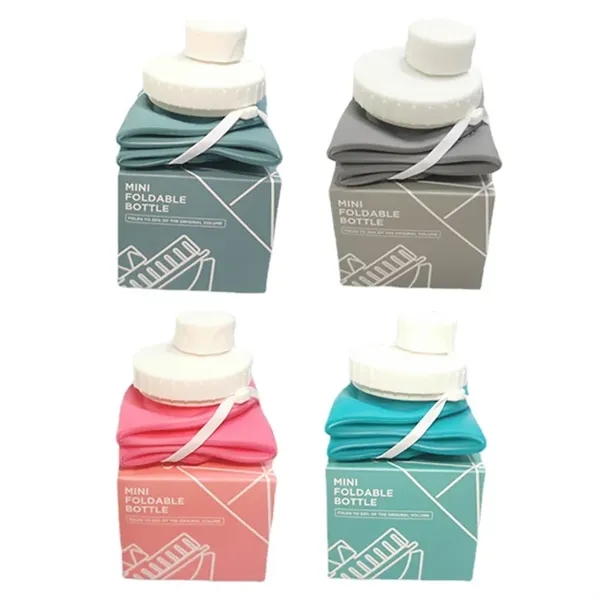 Silicone Foldable Travel Water Bottle - Silicone Foldable Travel Water Bottle - Image 1 of 3