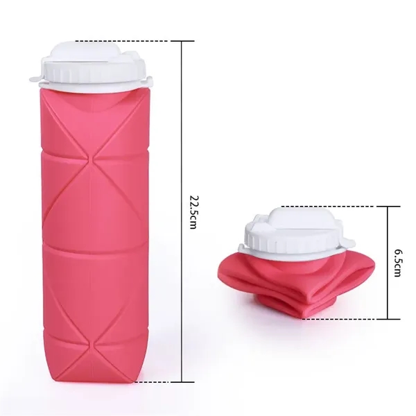 Silicone Foldable Travel Water Bottle - Silicone Foldable Travel Water Bottle - Image 3 of 3