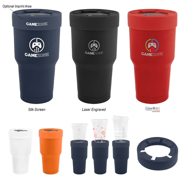 30 Oz. Reynolds Stainless Steel Tumbler With Silicone Lid