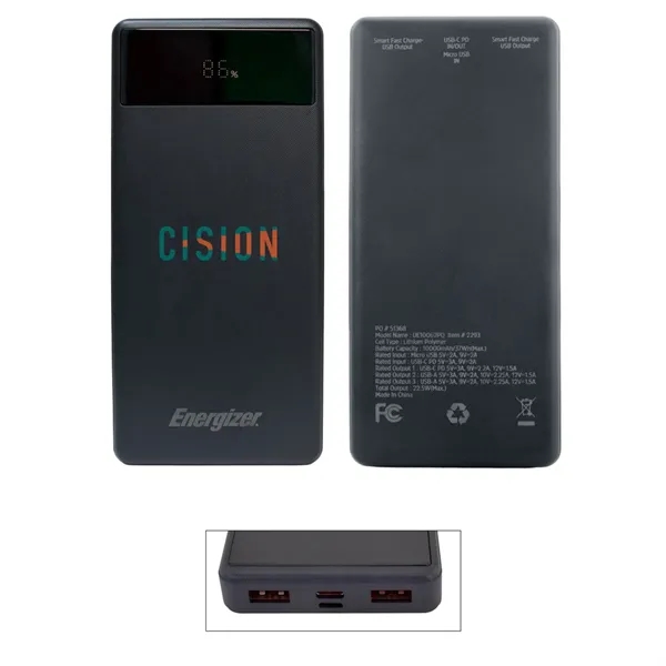 10,000 mAh Energizer® PD Power Bank