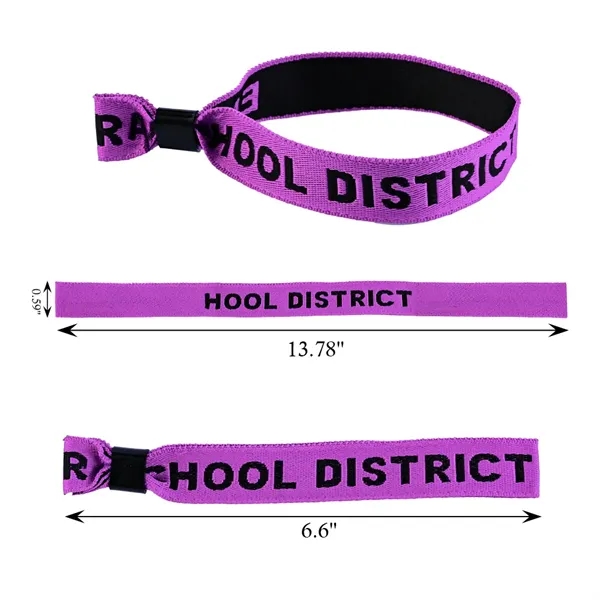 Custom Woven Event Wristband - Custom Woven Event Wristband - Image 1 of 5