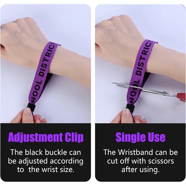 Custom Woven Event Wristband - Custom Woven Event Wristband - Image 2 of 5