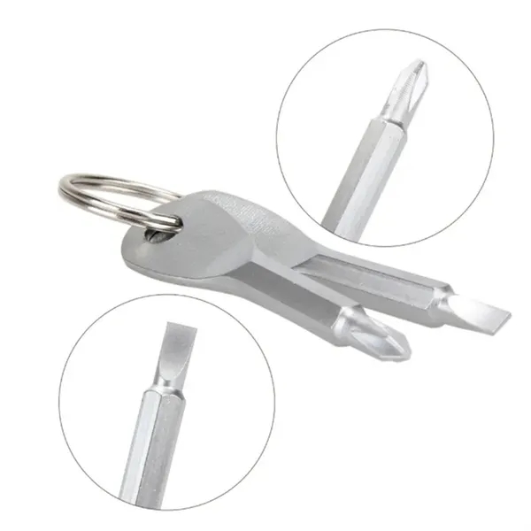 2pcs Portable Screwdriver Keychain - 2pcs Portable Screwdriver Keychain - Image 2 of 3
