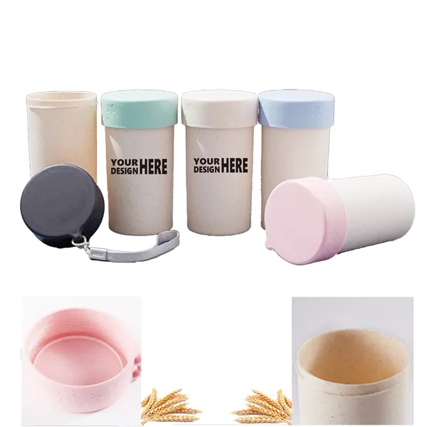 Wheat Straw Water Bottle Portable Cup - Wheat Straw Water Bottle Portable Cup - Image 0 of 0