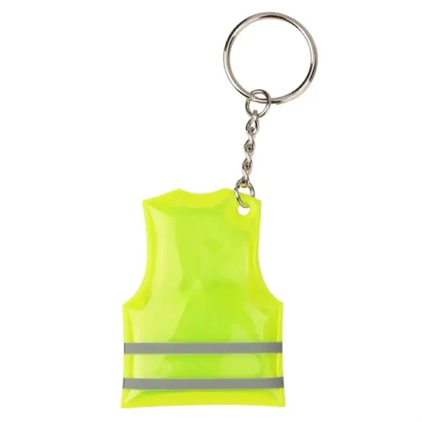 PVC Reflective Vest Keychain - PVC Reflective Vest Keychain - Image 1 of 1
