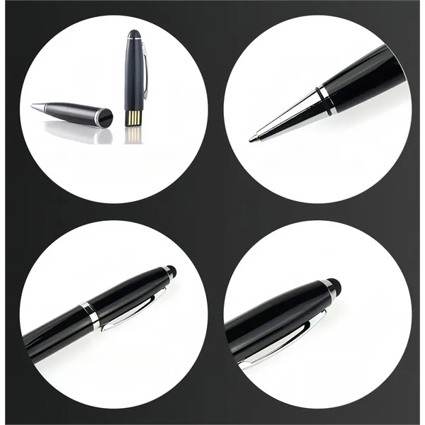 32GB Metal 3-in-1 Touch Pen USB Drive Stylus Ballpoint - 32GB Metal 3-in-1 Touch Pen USB Drive Stylus Ballpoint - Image 1 of 6