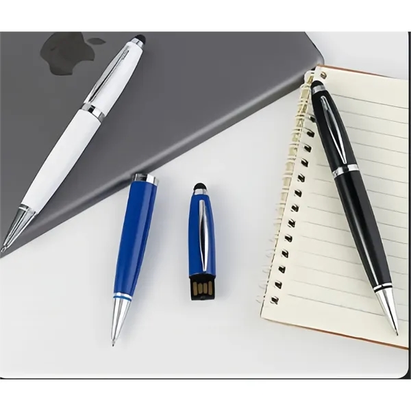 32GB Metal 3-in-1 Touch Pen USB Drive Stylus Ballpoint - 32GB Metal 3-in-1 Touch Pen USB Drive Stylus Ballpoint - Image 6 of 6