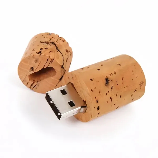 Natural Wine Cork USB Flash Drive - Natural Wine Cork USB Flash Drive - Image 3 of 5