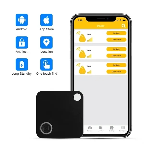 Smart Key Finder Square Bluetooth Tracker Anti-Lose Device - Smart Key Finder Square Bluetooth Tracker Anti-Lose Device - Image 10 of 12