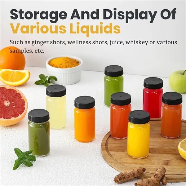 2 OZ Portable Leakproof Glass Jars w/ Lids - 2 OZ Portable Leakproof Glass Jars w/ Lids - Image 3 of 5