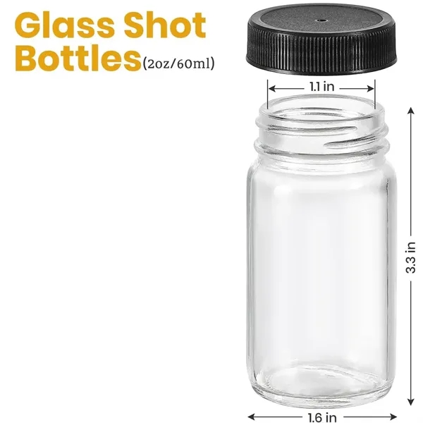 2 OZ Portable Leakproof Glass Jars w/ Lids - 2 OZ Portable Leakproof Glass Jars w/ Lids - Image 5 of 5