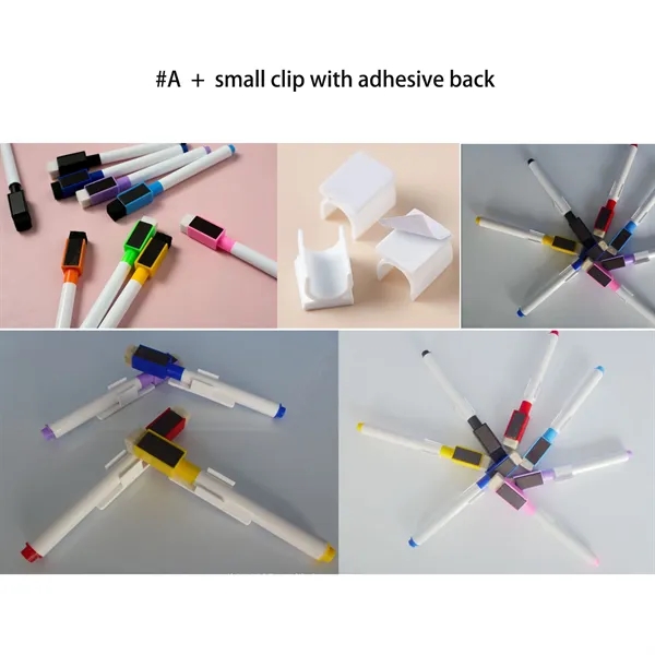 Magnetic Dry Erase Markers with Erasers Cap - Magnetic Dry Erase Markers with Erasers Cap - Image 1 of 9