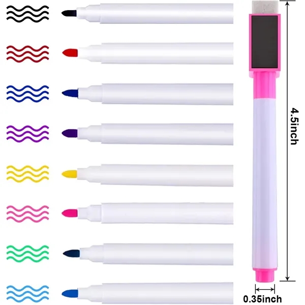 Magnetic Dry Erase Markers with Erasers Cap - Magnetic Dry Erase Markers with Erasers Cap - Image 2 of 9