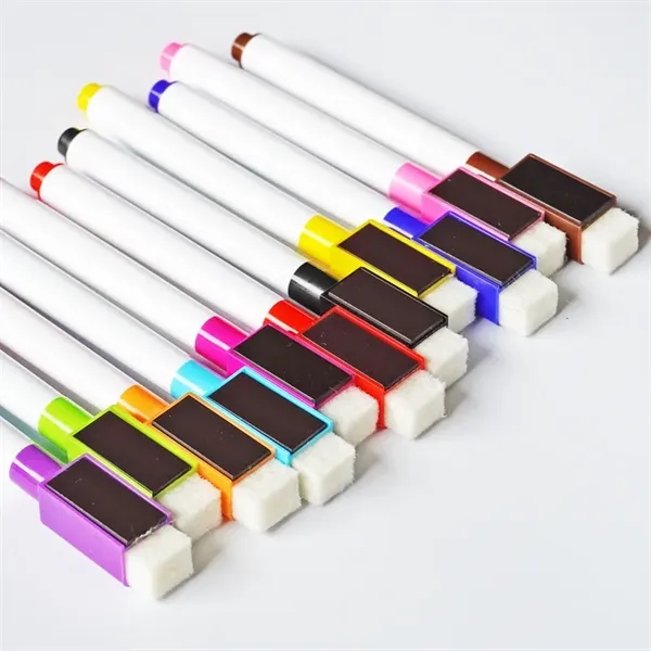 Magnetic Dry Erase Markers with Erasers Cap - Magnetic Dry Erase Markers with Erasers Cap - Image 6 of 9