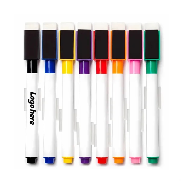Magnetic Dry Erase Markers with Erasers Cap - Magnetic Dry Erase Markers with Erasers Cap - Image 0 of 9