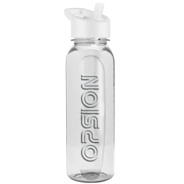 The Boss 24 Oz. Embossed Tritan Bottle with Flip Straw Lid - The Boss 24 Oz. Embossed Tritan Bottle with Flip Straw Lid - Image 1 of 12