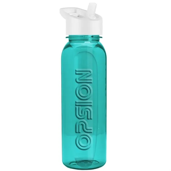 The Boss 24 Oz. Embossed Tritan Bottle with Flip Straw Lid - The Boss 24 Oz. Embossed Tritan Bottle with Flip Straw Lid - Image 2 of 12