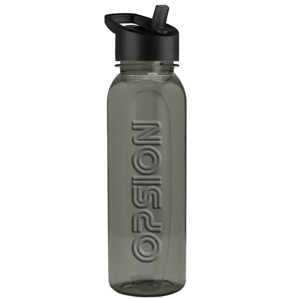 The Boss 24 Oz. Embossed Tritan Bottle with Flip Straw Lid - The Boss 24 Oz. Embossed Tritan Bottle with Flip Straw Lid - Image 3 of 12