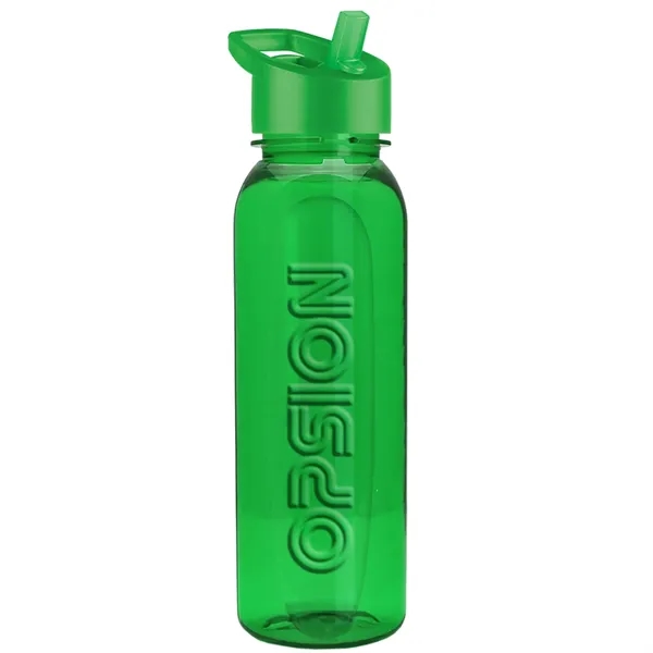 The Boss 24 Oz. Embossed Tritan Bottle with Flip Straw Lid - The Boss 24 Oz. Embossed Tritan Bottle with Flip Straw Lid - Image 4 of 12