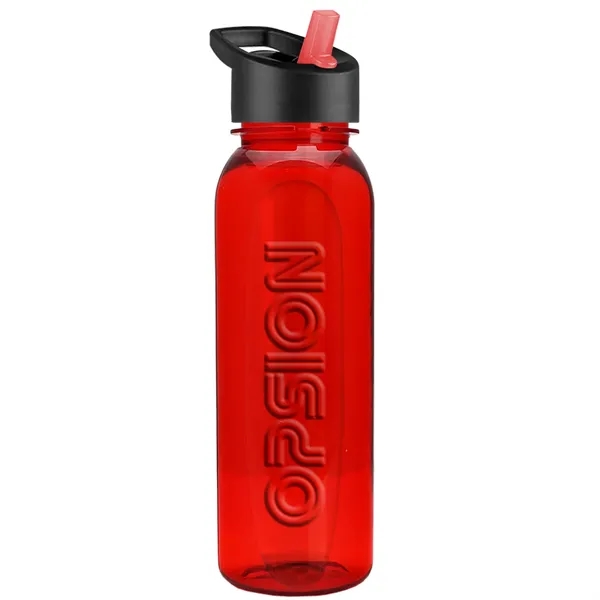 The Boss 24 Oz. Embossed Tritan Bottle with Flip Straw Lid - The Boss 24 Oz. Embossed Tritan Bottle with Flip Straw Lid - Image 6 of 12