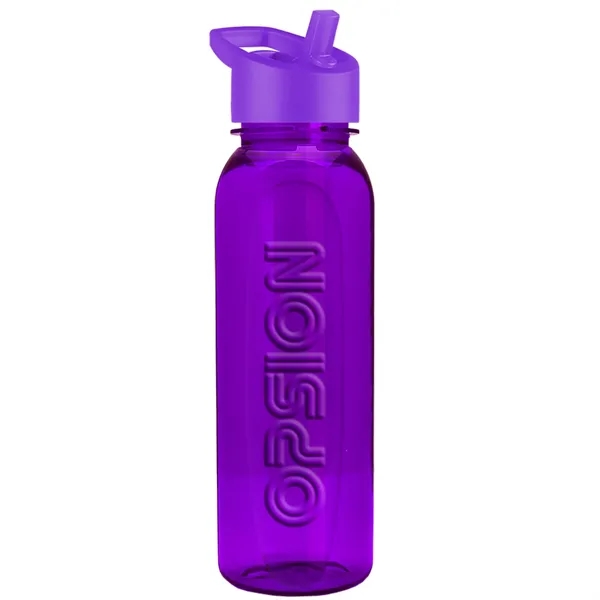 The Boss 24 Oz. Embossed Tritan Bottle with Flip Straw Lid - The Boss 24 Oz. Embossed Tritan Bottle with Flip Straw Lid - Image 8 of 12